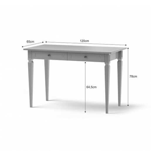 Bellamy Ines Junior stol, sivi