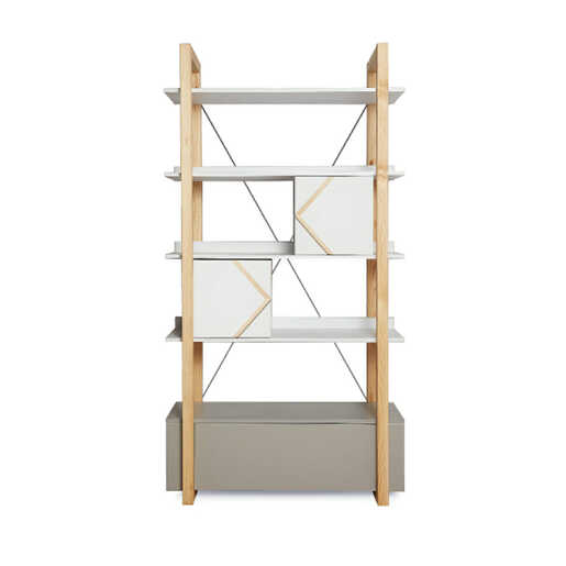 Bellamy Pinette polica za knjige, bijela