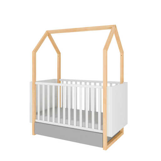 Bellamy Pinette krevet 70 x 140 cm, bijelo/sivi