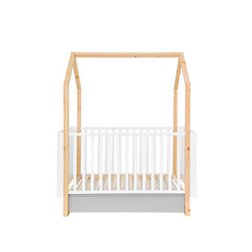 Bellamy Pinette krevet 70 x 140 cm, bijelo/sivi