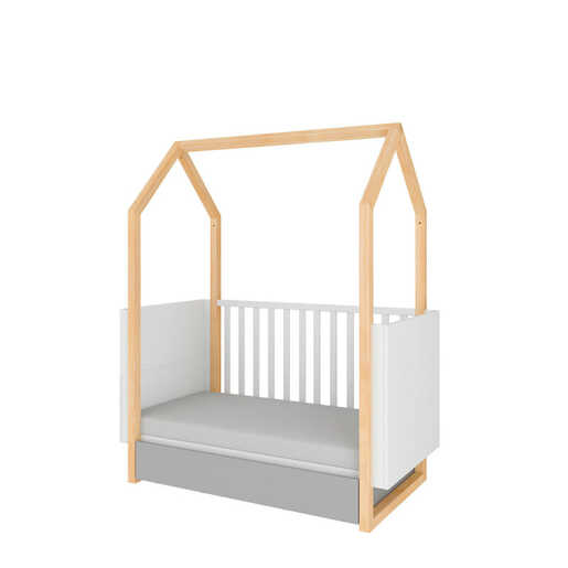 Bellamy Pinette krevet 70 x 140 cm, bijelo/sivi