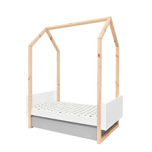 Bellamy Pinette krevet 70 x 140 cm, bijelo/sivi