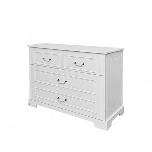Bellamy Ines komoda s 4 ladice, bijela
