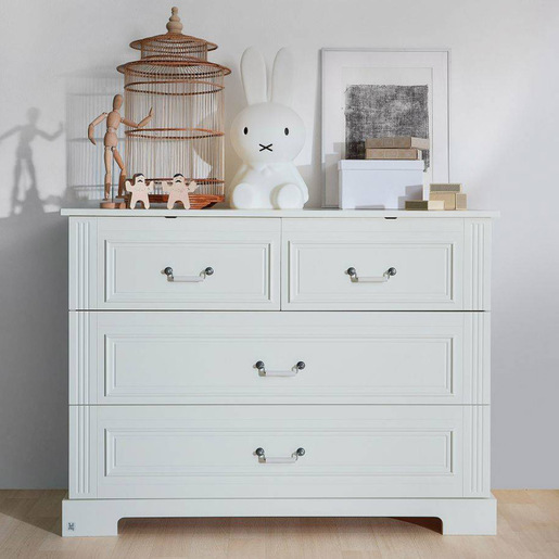 Bellamy Ines komoda s 4 ladice, bijela