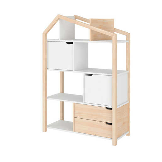 Bellamy Tatam Phoebe polica za knjige, bijelo/natur