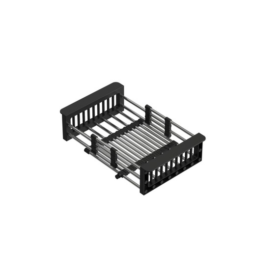 SINK SOLUTION rastezljiva ocjedna košara za sudoper, inox, bež