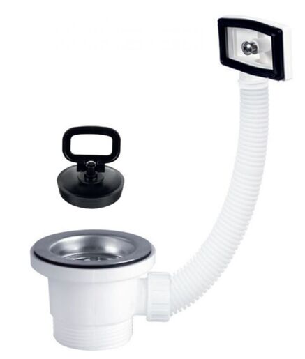 SINK SOLUTION sifonsko grlo 1 1/2" s vertikalnim pomoćnim preljevom