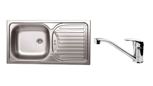 SINK SOLUTION set sudopera i slavine NAPOLI, inox