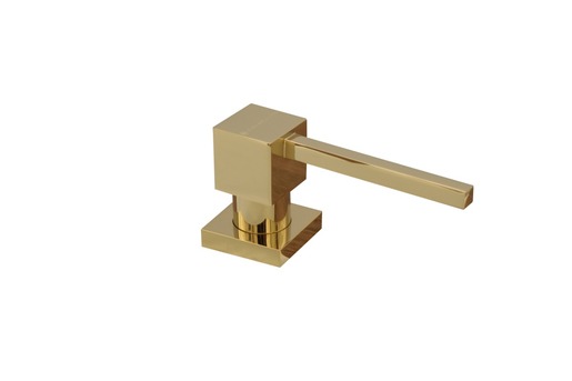 SINK SOLUTION kvadratni dozator deterdženta za sudoper, zlatni