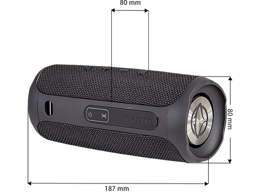 MANTA SPK130GO zvučnik, crni
