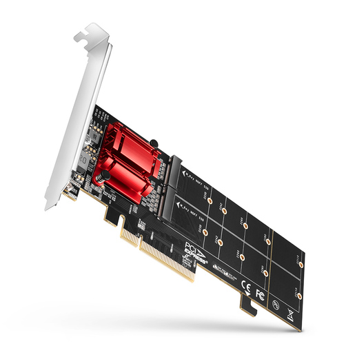 Axagon kontroler PCIe, 2x M.2 NVMe SSD (PCEM2-ND)