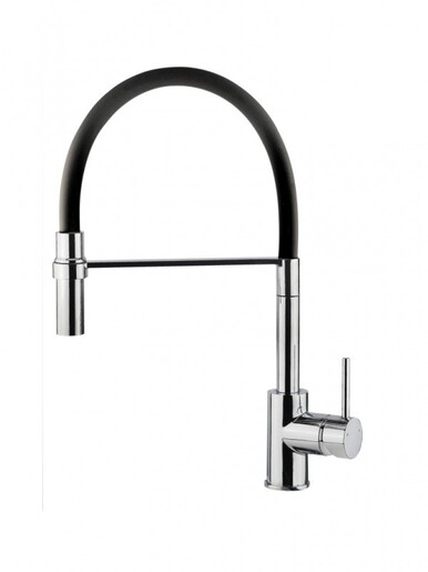 SINK SOLUTION kuhinjska slavina EVA, crna/krom