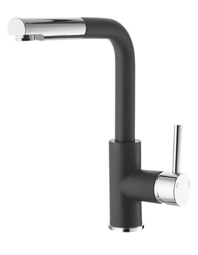 SINK SOLUTION kuhinjska slavina NATI, crna/krom