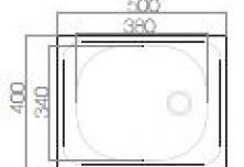 SINK SOLUTION sudoper A LINE 50 x 40 cm, 1x, inox