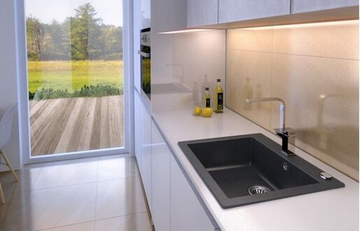 SINK SOLUTION sudoper LUMINA 60, crni