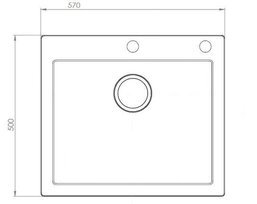 SINK SOLUTION sudoper LUMINA 60, crni