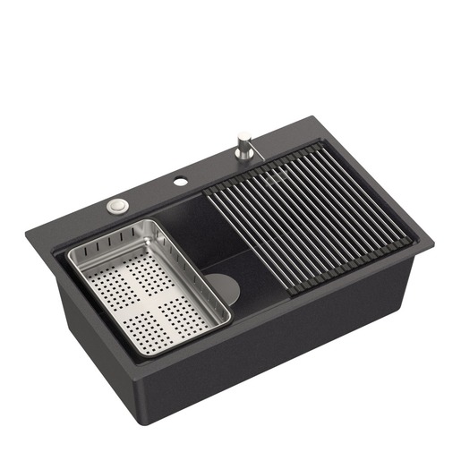 SINK SOLUTION sudoper FIBER 800 PLUS, crni