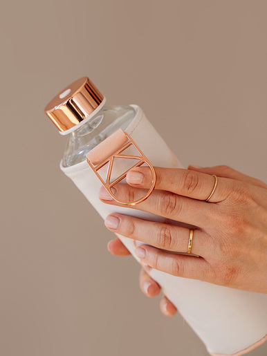 EQUA, staklena boca, Mismatch Lava, navlaka od umjetne kože, BPA free, 750ml