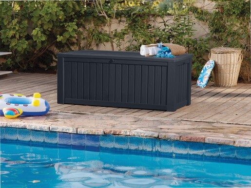 KETER Rockwood vrtni spremnik, 570 l, sivi