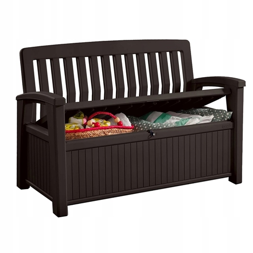 KETER Patio bench vrtna klupa/spremište, 227 l, smeđa