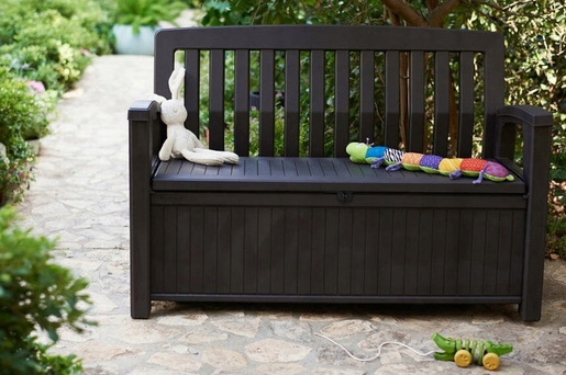 KETER Patio bench vrtna klupa/spremište, 227 l, smeđa