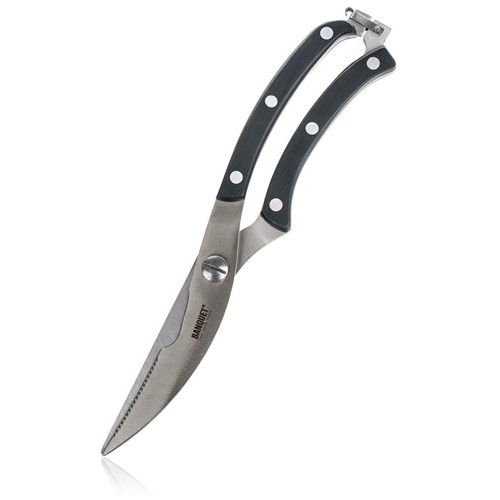 BANQUET Culinaria škare za perad 25,5 cm, crne