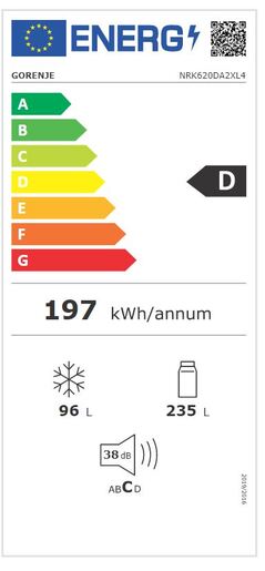 Gorenje hladnjak NRK620DA2XL4