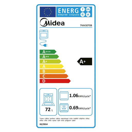 Midea pećnica 7NM30T0B
