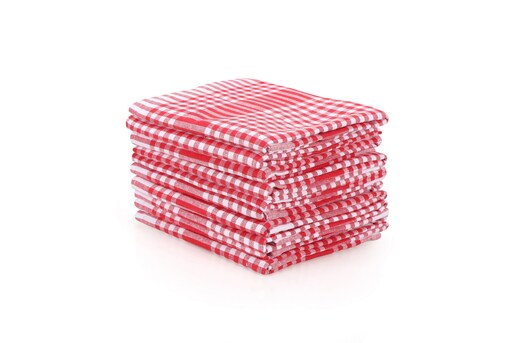 Set kuhinjskih krpa, 10 komada, crvena
