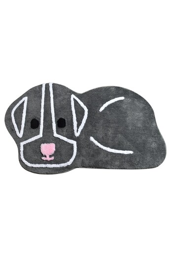 Kupaonski tepih Sweet Dog 70x120cm, sivi