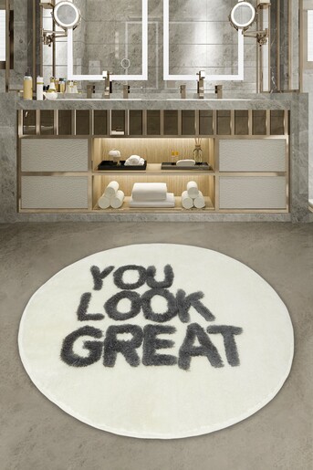Kupaonski tepih Look Good 90cm, bijeli