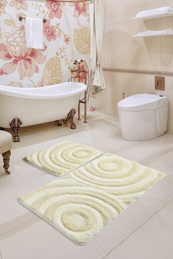 Kupaonski set tepiha Ecru 50x60cm i 60x100cm, 2/1, sivi