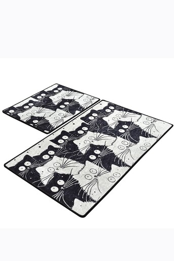 Kupaonski set tepiha Black Cat 50x60cm i 60x100cm, 2/1