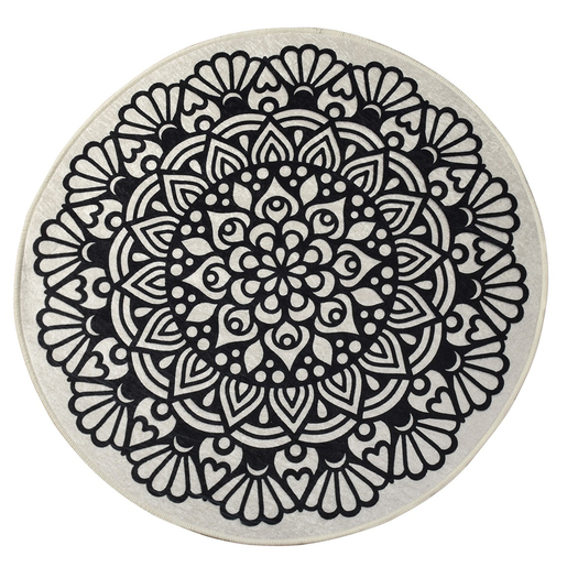 Kupaonski tepih Cozi 100cm, crni