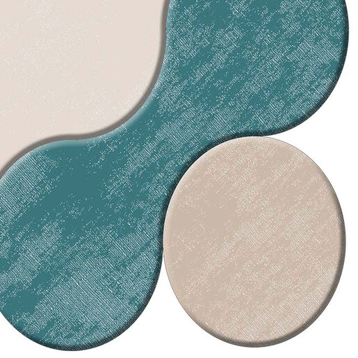 Kupaonski set tepiha 50x60cm i 60x100cm, 2/1, plavi