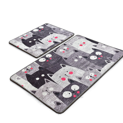 Kupaonski set tepiha Cats 50x60cm i 60x100cm, 2/1