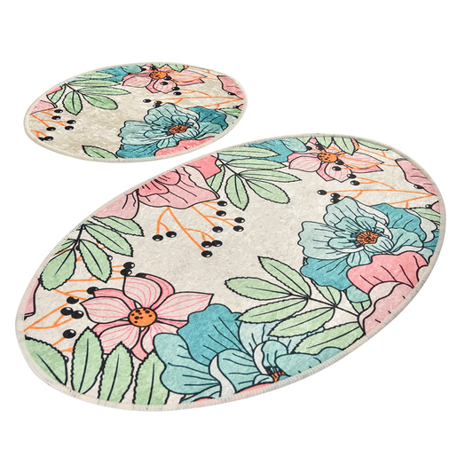 Kupaonski set tepiha Spring 50x60cm i 60x100cm, 2/1