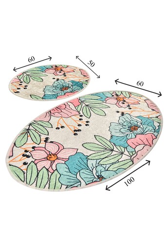 Kupaonski set tepiha Spring 50x60cm i 60x100cm, 2/1