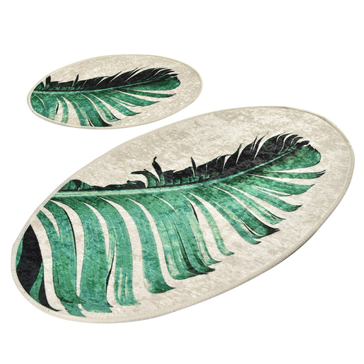 Kupaonski set tepiha Green 50x60cm i 60x100cm, 2/1