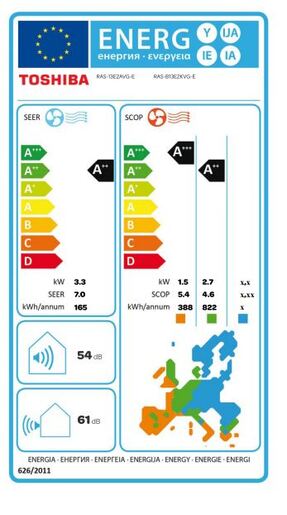 Toshiba klima Seiya RAS-B13E2KVG-E/RAS-13E2AVG-E  3.5 kW