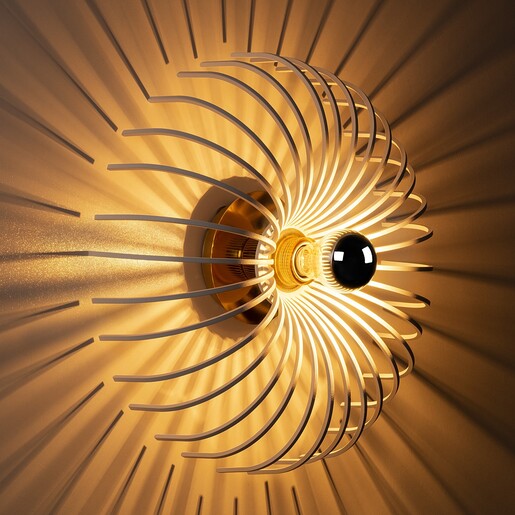 Zidna svjetiljka ASPENDOS, 36 cm, E27,  bijela