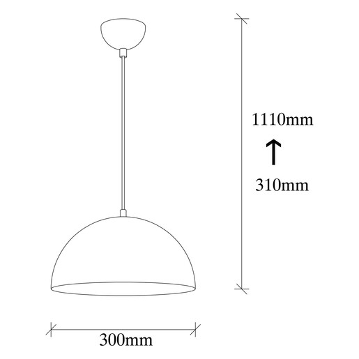 Visilica MARK, E27, bijelo/zlatna