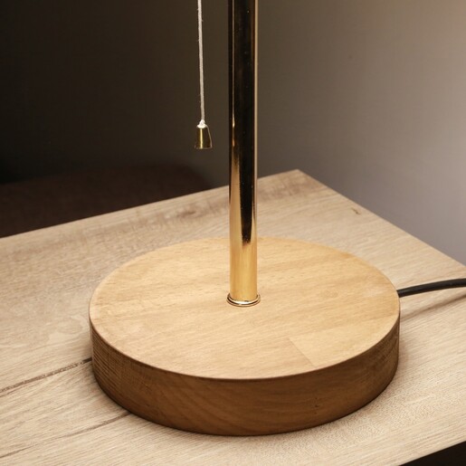 Stolna svjetiljka MILKY, E27, smeđe/bež