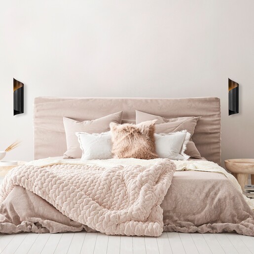 Zidna svjetiljka KORNET, E27, crna