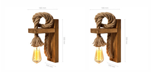 Zidna svjetiljka HALAT, E27, 2/1