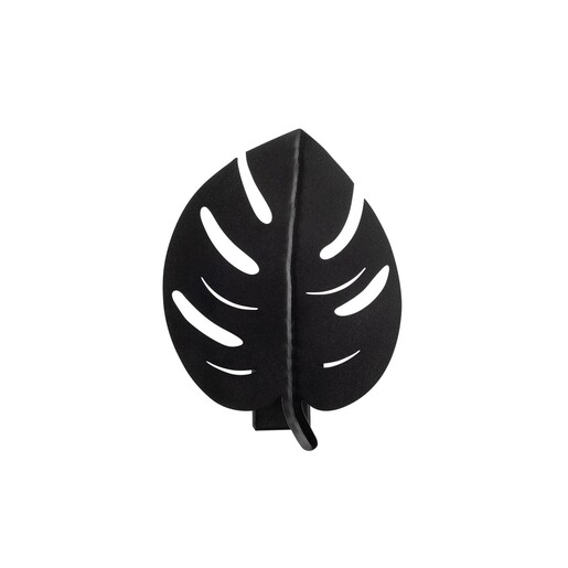 Zidna svjetiljka LEAF, E27, crna