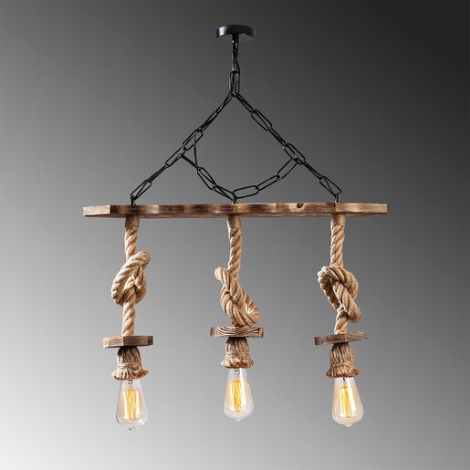 Visilica ASIR, 3 x E27, crno/smeđa