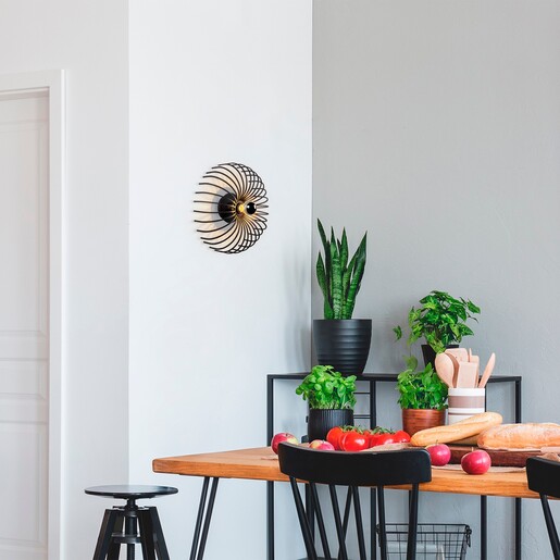 Zidna svjetiljka ASPENDOS, 36 cm, E27, crna