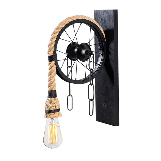 Zidna svjetiljka EREBOS, E27, crna