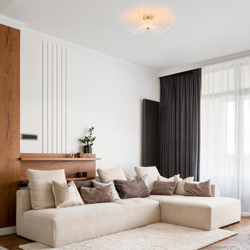 Stropna svjetiljka ASPENDOS, 56 cm, E27, bijela